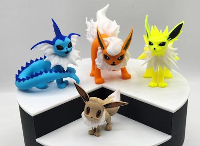 Pokemon Eevee & Full First Gen Evolution Display