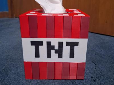 TNT inspired Tissue Box - Minecraft Style