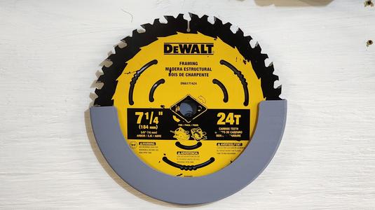 7 1/4" Circular Multi-Disc Saw Blade Holder Wall Mount Pocket