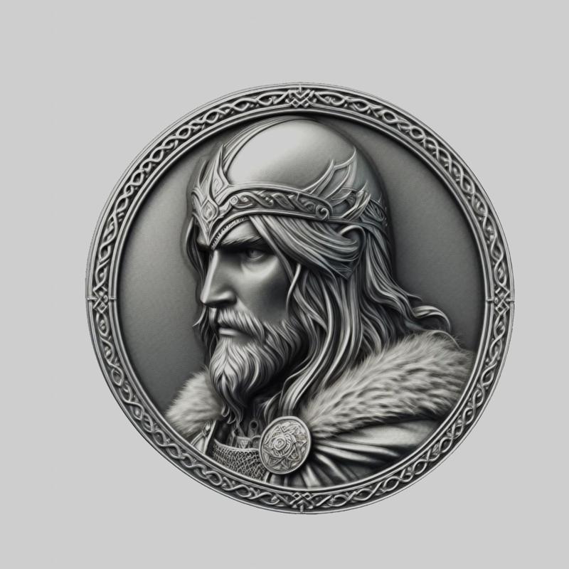 Eowyn Lord of Rings Medallion for CNC Router Laser & 3D Printer