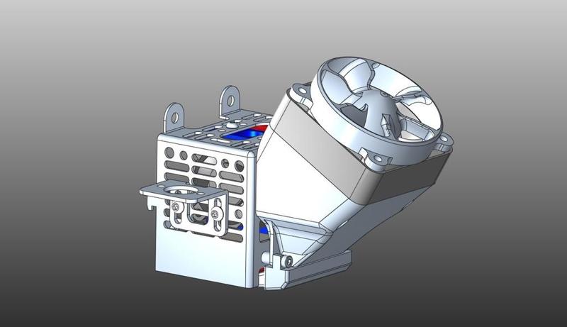 Fan duct 40x40 to 50x50 5010 Geeetech A10 A10M A10T A20 A20M A20T A30 A30M A30T