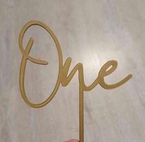 Topper One for Cake