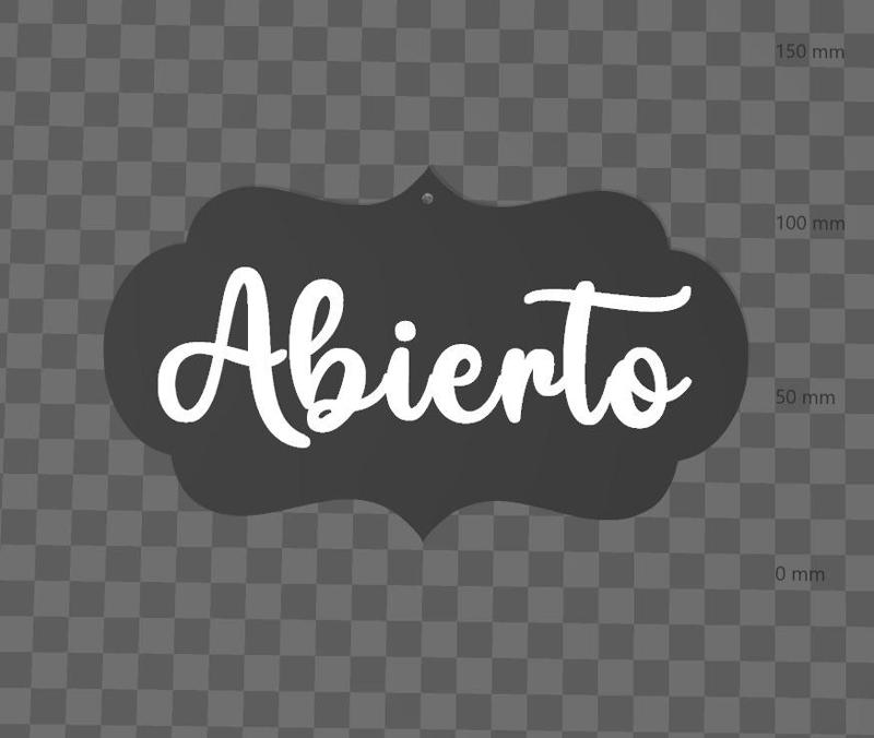 cartel abierto-cerrado