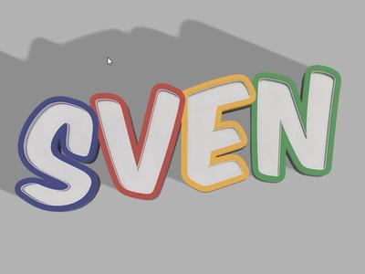 LED Name Lamp SVEN