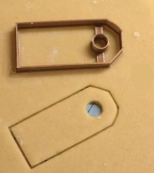 Pricetag baking form