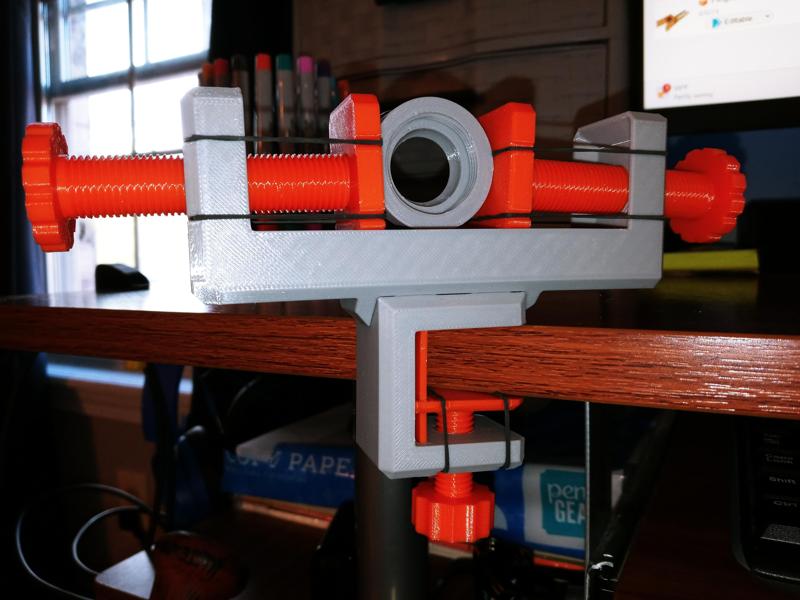 Desk Vice & C-Clamp (Support/Hardware Free)