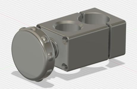 Sonnenschirmhalter für Rohrdurchmesser 42.5mm längs (Balkongeländer)