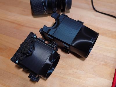Shorter lens couplers for modular 35mm film scanner