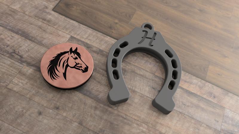 Gettone per carrello spesa "Cavallo"