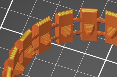 Improved tracks with 2 perimeter links