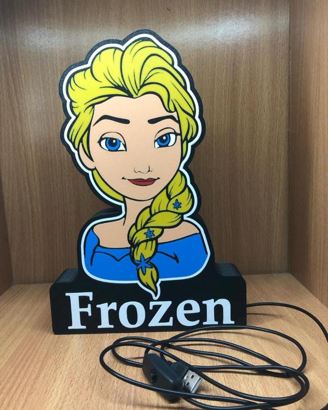 Frozen Lightbox LED Lamp
