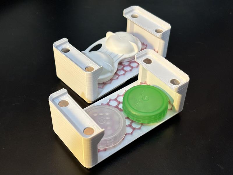 Contact Lens Case Drying Stand - Gridfinity, Stackable variants
