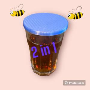 2 in1 drinking glass cover and coaster