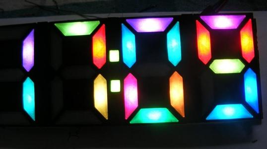 WS2812B 7 segment display