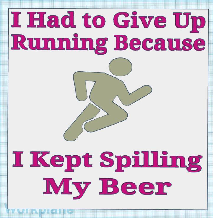 Beer Running Sign