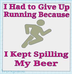 Beer Running Sign