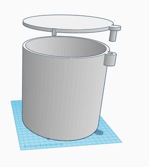 Storage box or garbage bin