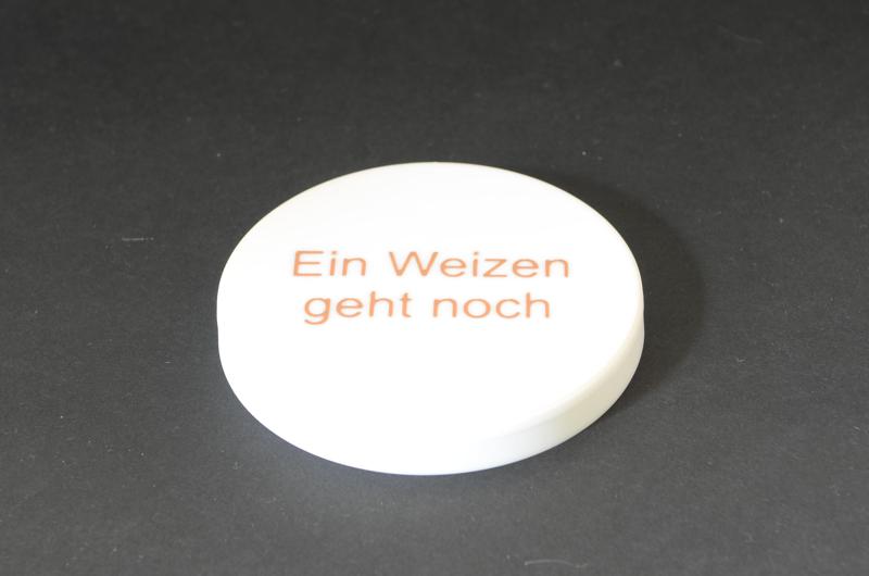 Weizenglas Deckel 81mm - mit und ohne Text