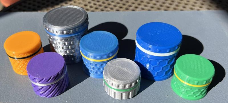 Containers with Threaded Lids - Multiple Styles