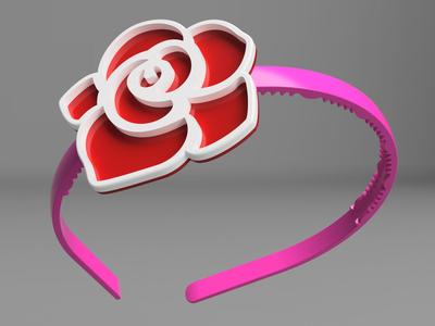 Headband with flower / headband