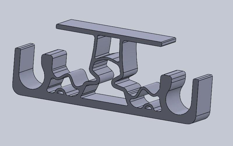 Ikea SKORVA midbeam cable holder for campervan