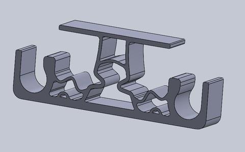 Ikea SKORVA midbeam cable holder for campervan