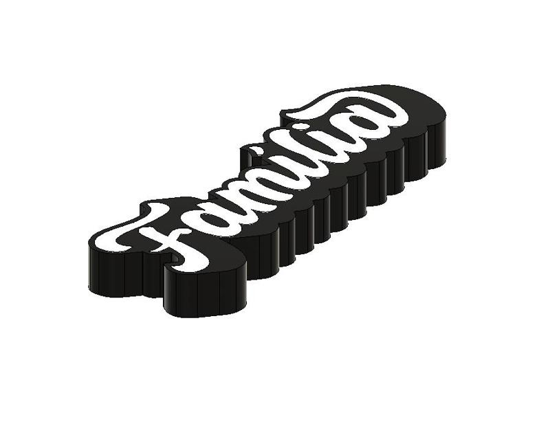 Letreiro Família Vintage Samelayer