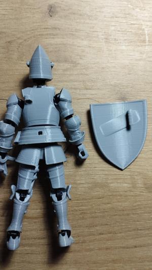 Shield with hilt + Mount on the back of the chest