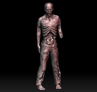 Zombie Miniature (Pre-Supported)