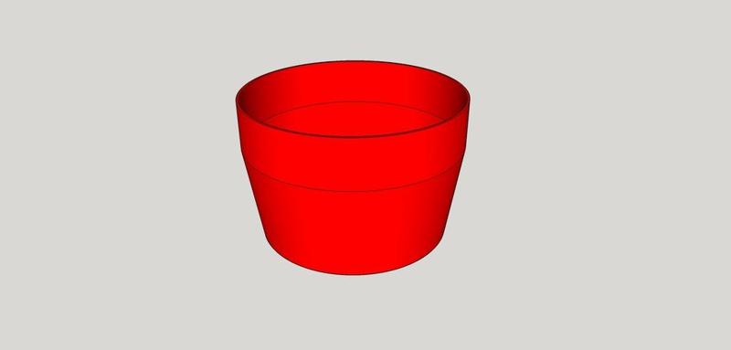 Maceta para plantas + videotutorial sketchup