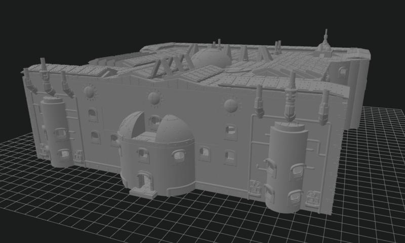 Steampunk Mansion with Bifurcated Stairway