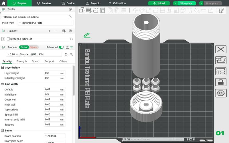 Improved 608 Bearing Cleaner (no bolt needed)