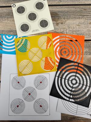 Air rifle target shooting templates
