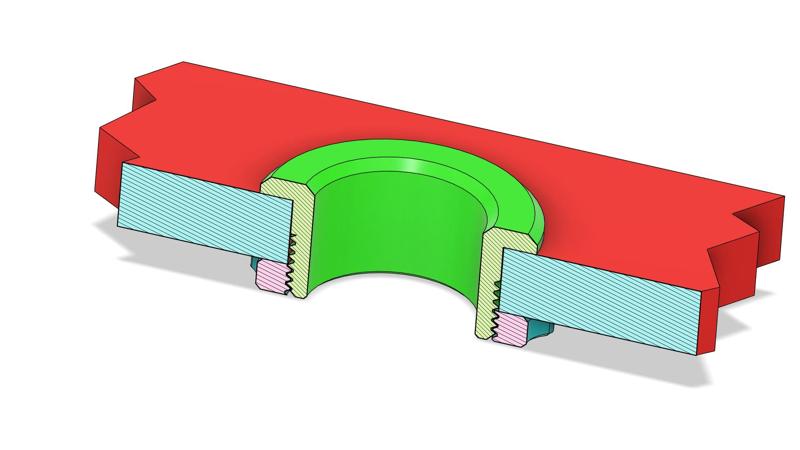 Marina Kabeldurchlass: Durchmesser 66 und 50mm für Plattenstärke ca. 20mm
