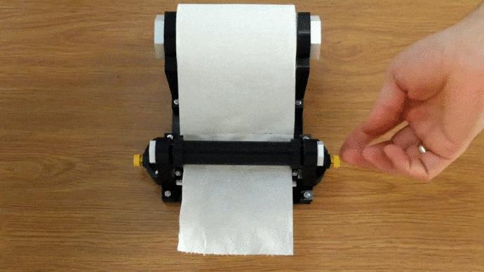 TOY TOILET PAPER DISPENSER ON A 3D PRINTER