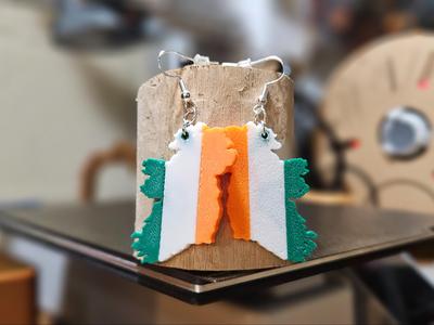 Irish Flag Earrings