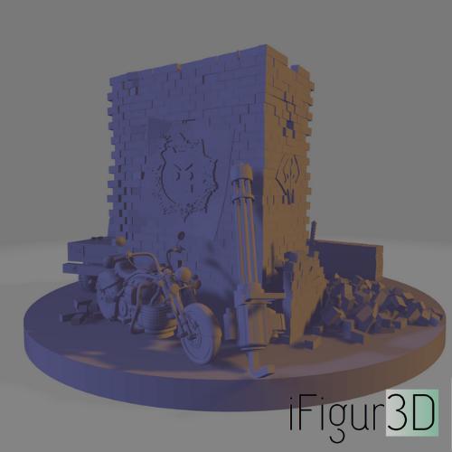 Serious Sam inspired diorama