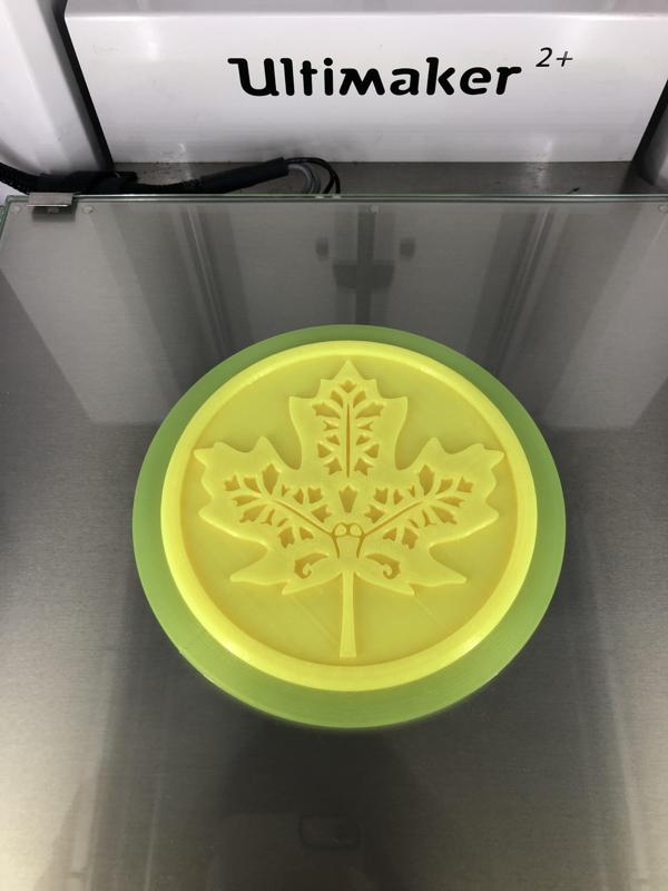 Maple leaf drinkcoaster