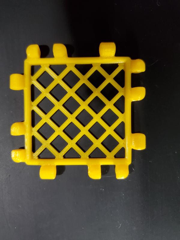 PolyPanel2 square with diagonal mesh