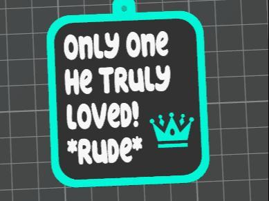 Six Keyring - Only one he truly loved Protruding 