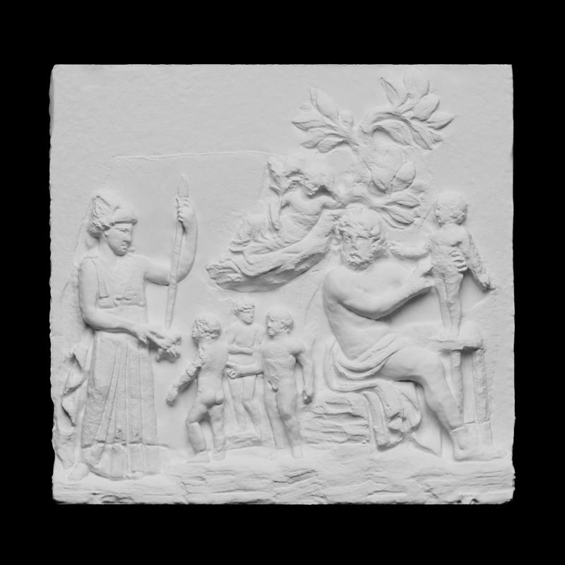 Relief depicting a Dionysiac worship scene