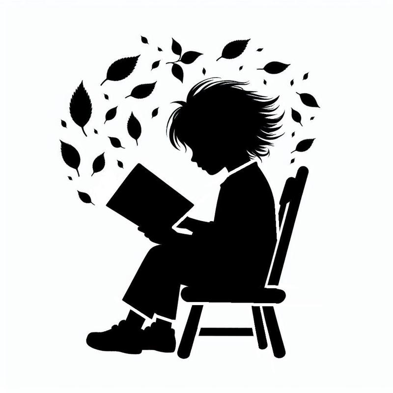 Stencil: The boy who loves to read