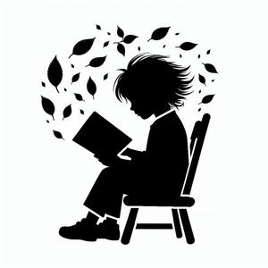 Stencil: The boy who loves to read