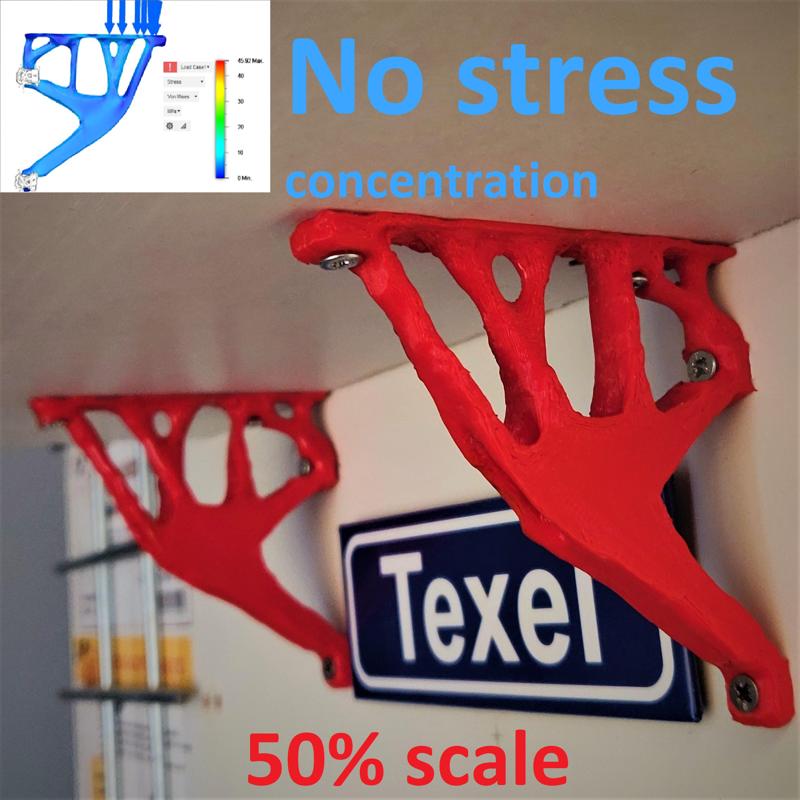 Shelf Bracket, Topologie Optimized