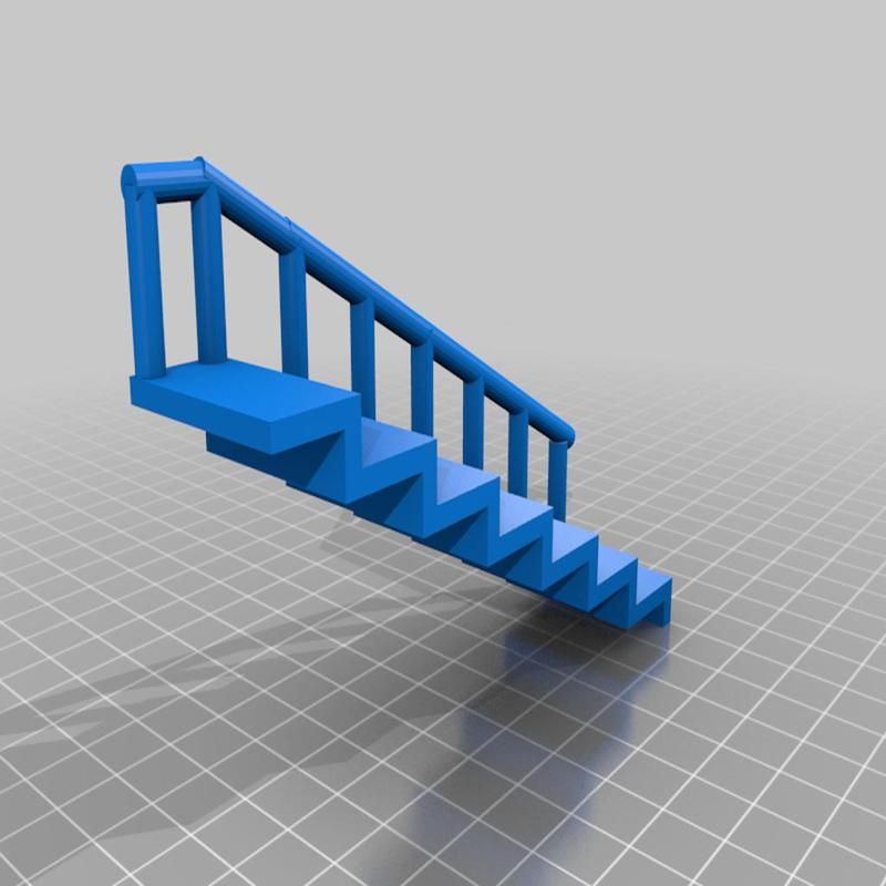 Stairs with railing