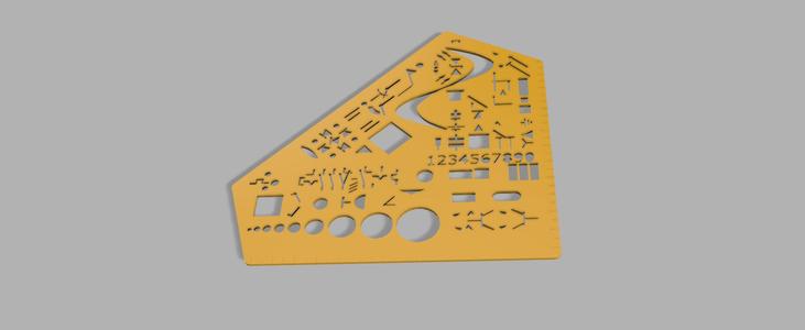 Elektronik Zeichenschablone