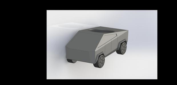 Futuristic Car Vase Car Planter Cyber Truck