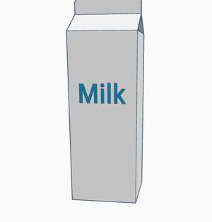 Cartoon of milk