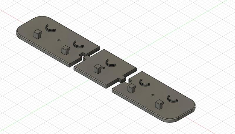 Modern key holder for 6 keys