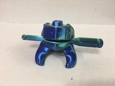 Guiro - the whole Percussion frog with support only in the mouth